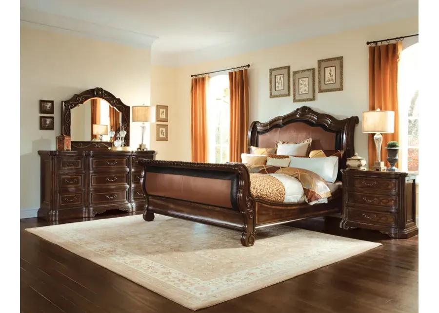 Valencia-6/6 Upholstered Sleigh Bed Headboard