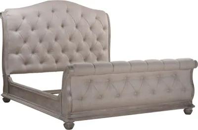 Summer Creek 6/6 Upholstered Tufted Sleigh Headboard