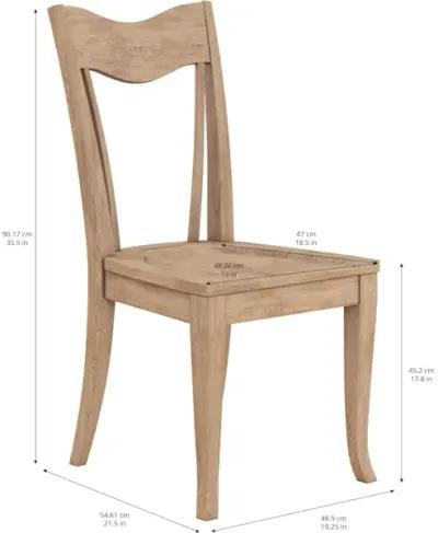 Post Side Chair-Wood Seat