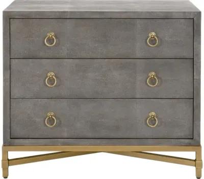 Strand Shagreen 3-Drawer Nightstand