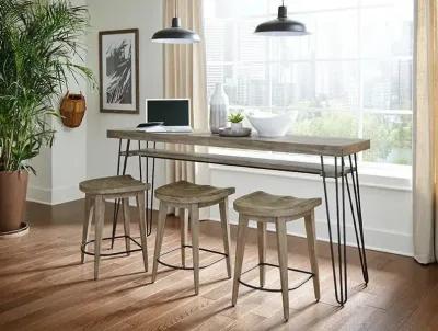 Bar Console With Three Stools