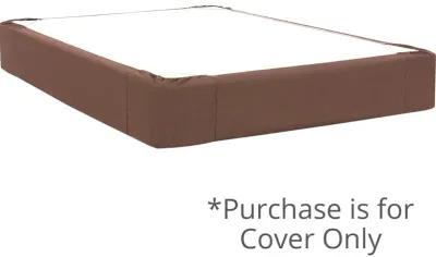 Twin Boxspring Cover Sterling Chocolate (Cover Only)