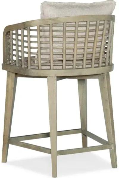 Surfrider Barrel Back Counter Stool