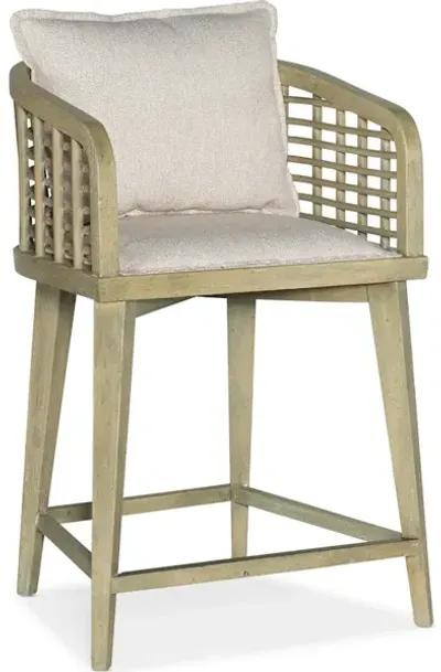 Surfrider Barrel Back Counter Stool