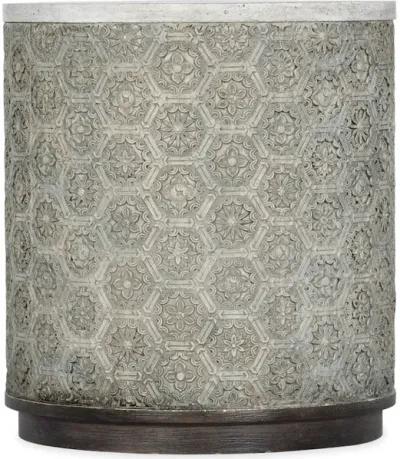 Melange Greystone Round End Table