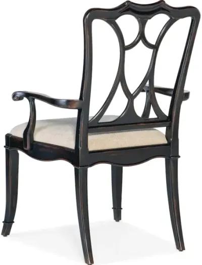 Charleston Upholstered Seat Arm Chair-2 per carton/price ea