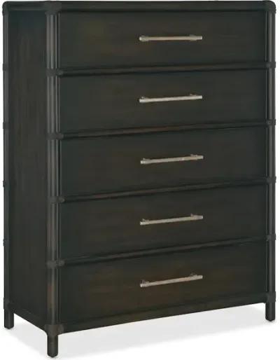 Retreat Pole Rattan Five-Drawer Chest