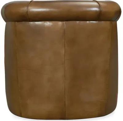 Axton Swivel Leather Club Chair