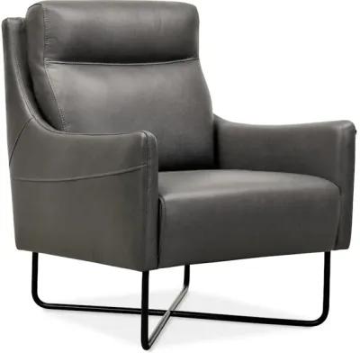 Efron Club Chair w/ Black Metal Base