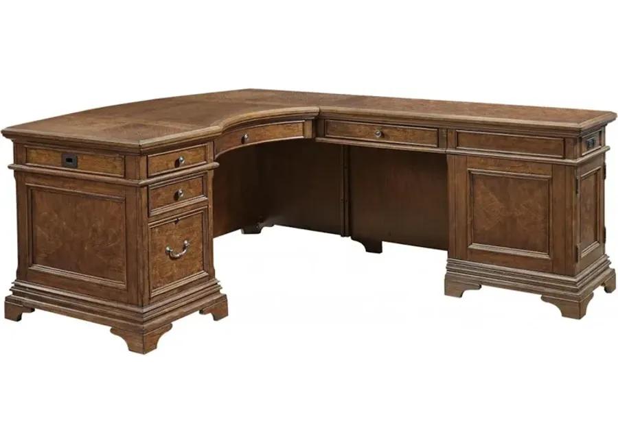 66 Inch Curved Desk for Return