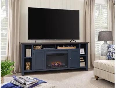 84 Inch Fireplace Console with 2 Doors