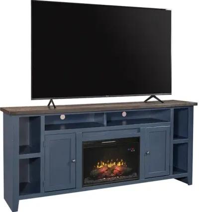 84 Inch Fireplace Console with 2 Doors