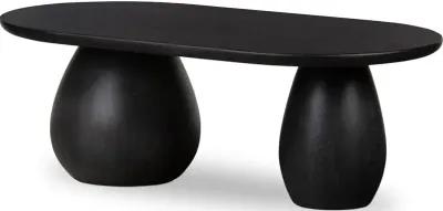 Merla Wood Coffee Table-Black Wash Ash