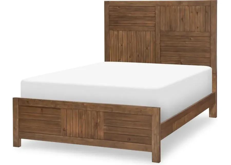 Summer Camp Brown Panel Headboard, Full 4/6 Brown Finish