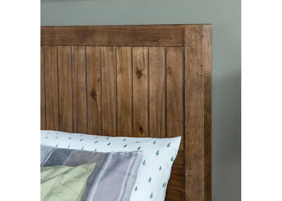 Summer Camp Brown Panel Headboard, Full 4/6 Brown Finish