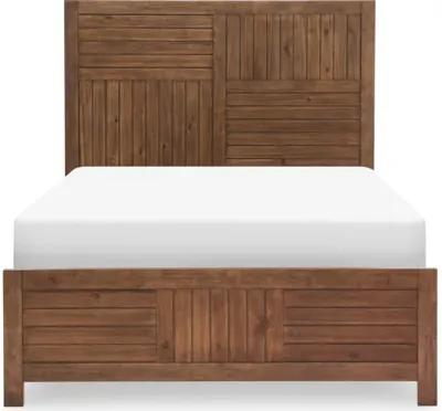 Summer Camp Brown Panel Headboard, Full 4/6 Brown Finish