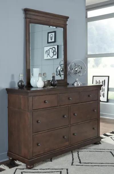 Canterbury Cherry Vertical Mirror Cherry Finish