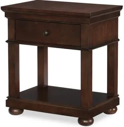 Canterbury Cherry Open Night Stand Cherry Finish