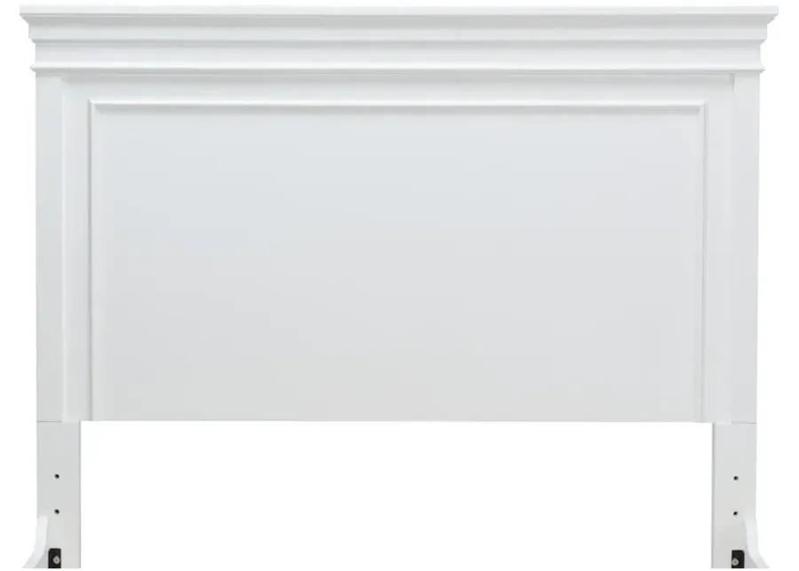 Canterbury White Panel Headboard F 46 White Finish