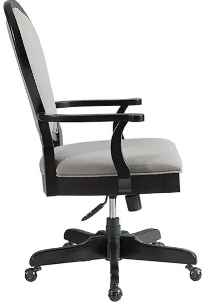 Round Back Uph Desk Chair