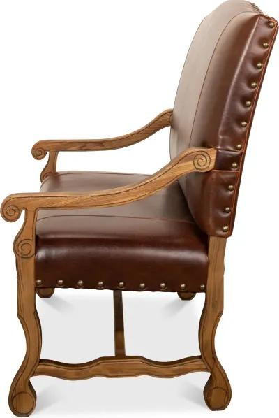 Italian Leather Settee