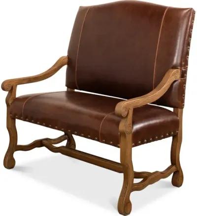 Italian Leather Settee