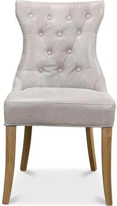 Sophie Side Chair Gray Leather