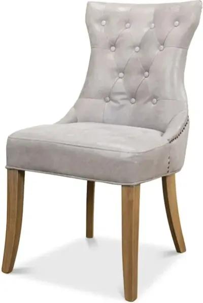 Sophie Side Chair Gray Leather