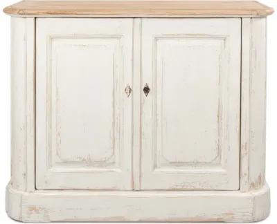 Antique Whitewash Sideboard 2 Door