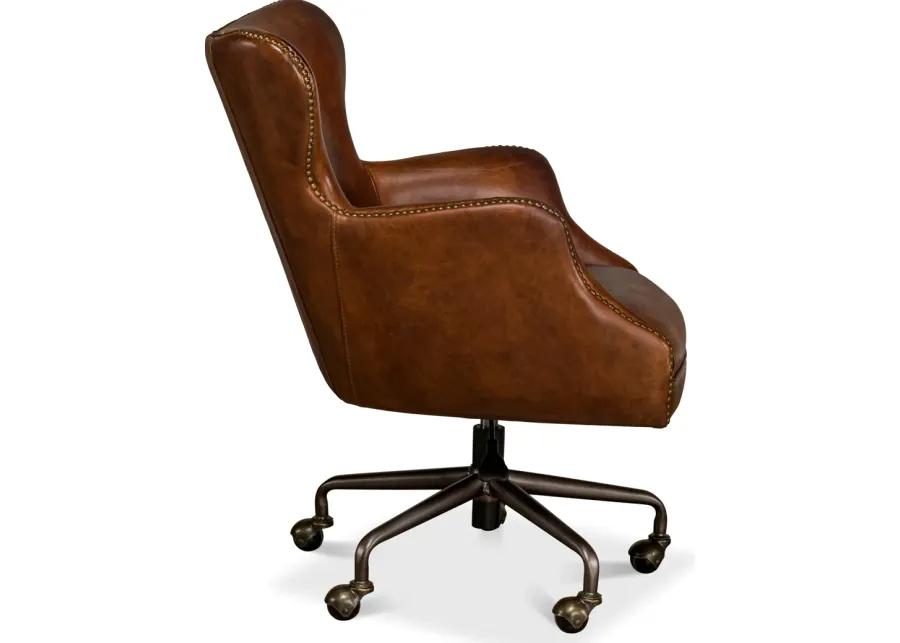 Andrew Jackson Desk Chair Vintage Cigar