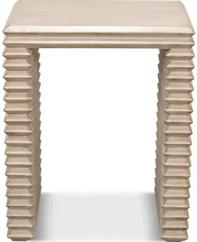 Stacked Side Table Stone Grey