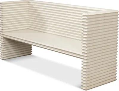 Stacked Bench Antique White