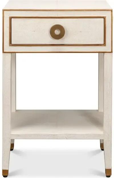 Shagreen Condo Nightstand Osprey White