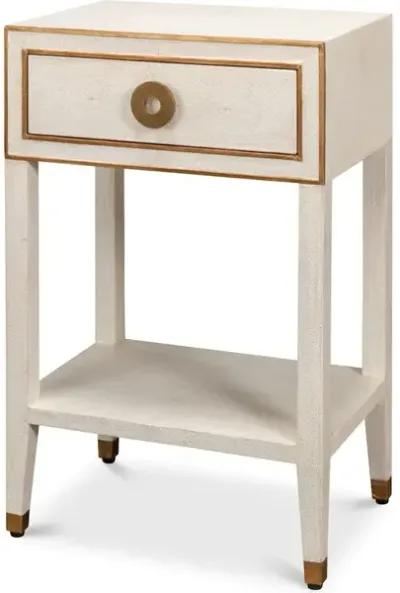 Shagreen Condo Nightstand Osprey White