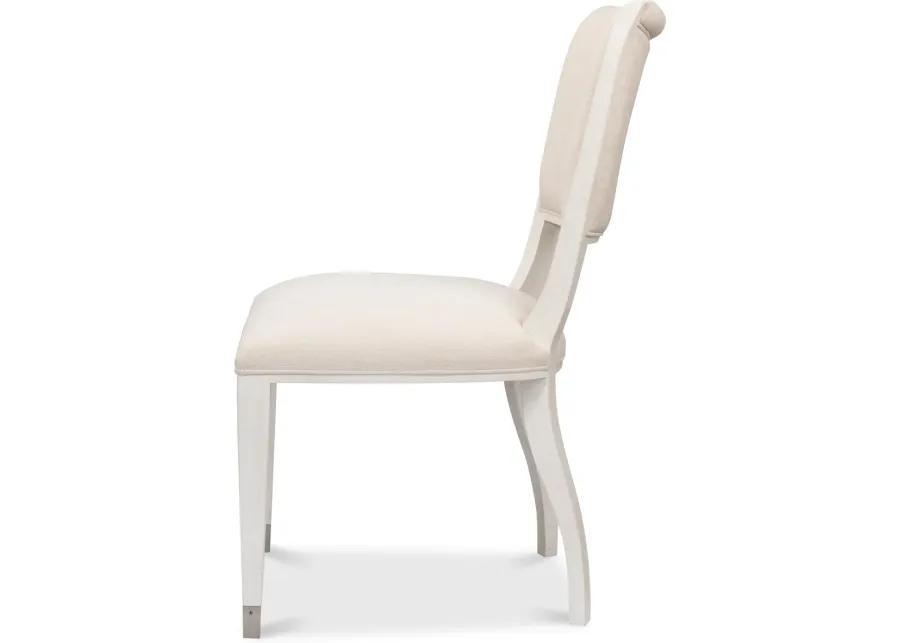 Elegant Dining Side Chair Working White