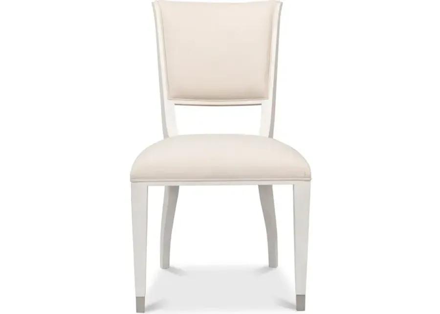 Elegant Dining Side Chair Working White