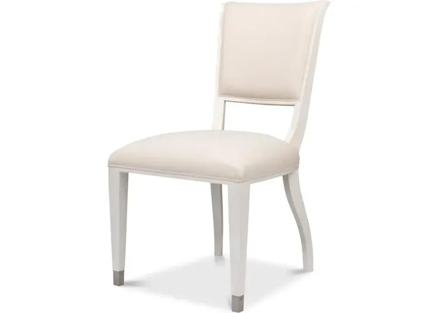 Elegant Dining Side Chair Working White