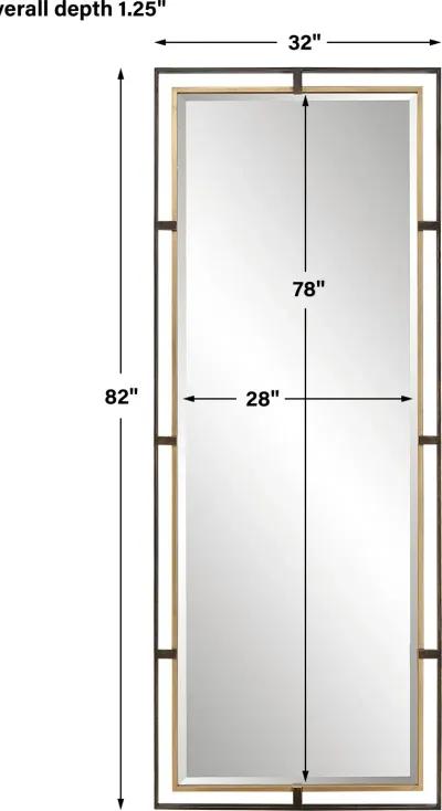 Carrizo Tall Bronze and Gold Mirror