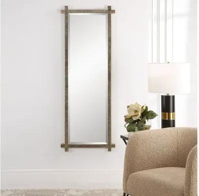 Abanu Ribbed Gold Dressing Mirror