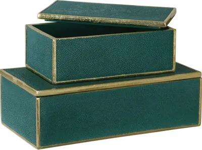 Karis Emerald Green Boxes S/2