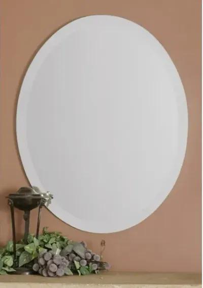 Frameless Vanity Oval Mirror