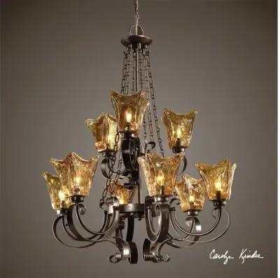 Vetraio 9Lt Oil Rubbed Bronze Chandelier