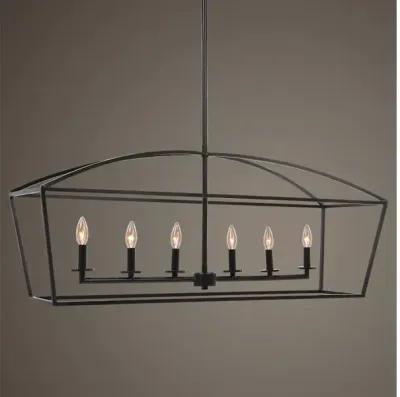 Clayton 6 Light Linear Chandelier