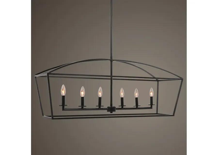 Clayton 6 Light Linear Chandelier