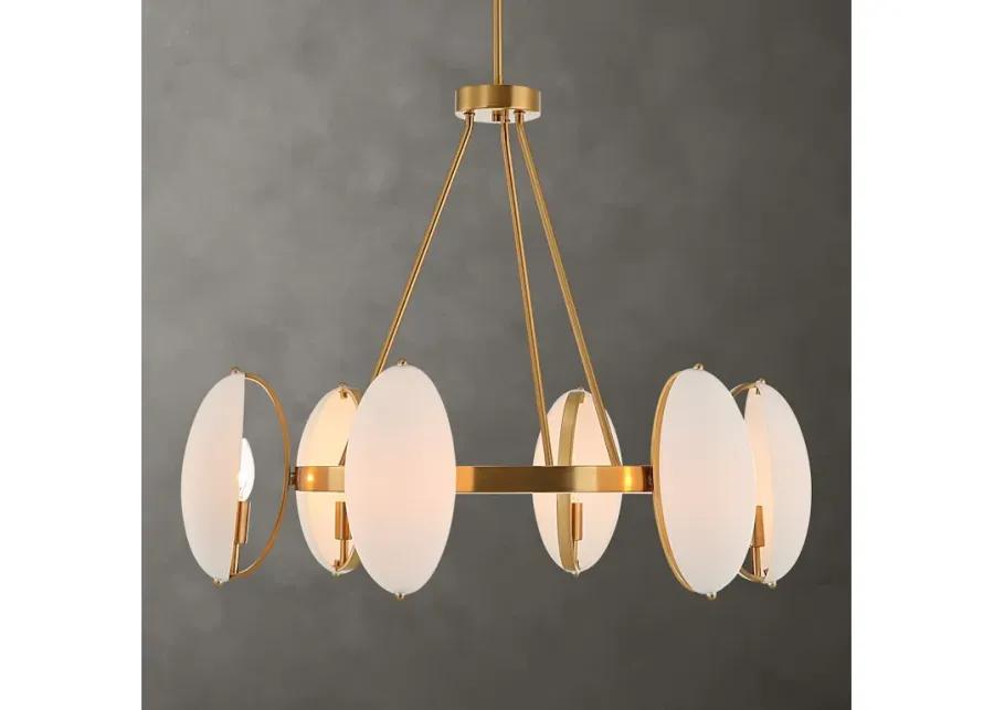 Oviform 6 Light Round Chandelier