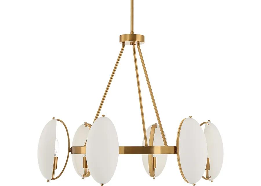 Oviform 6 Light Round Chandelier