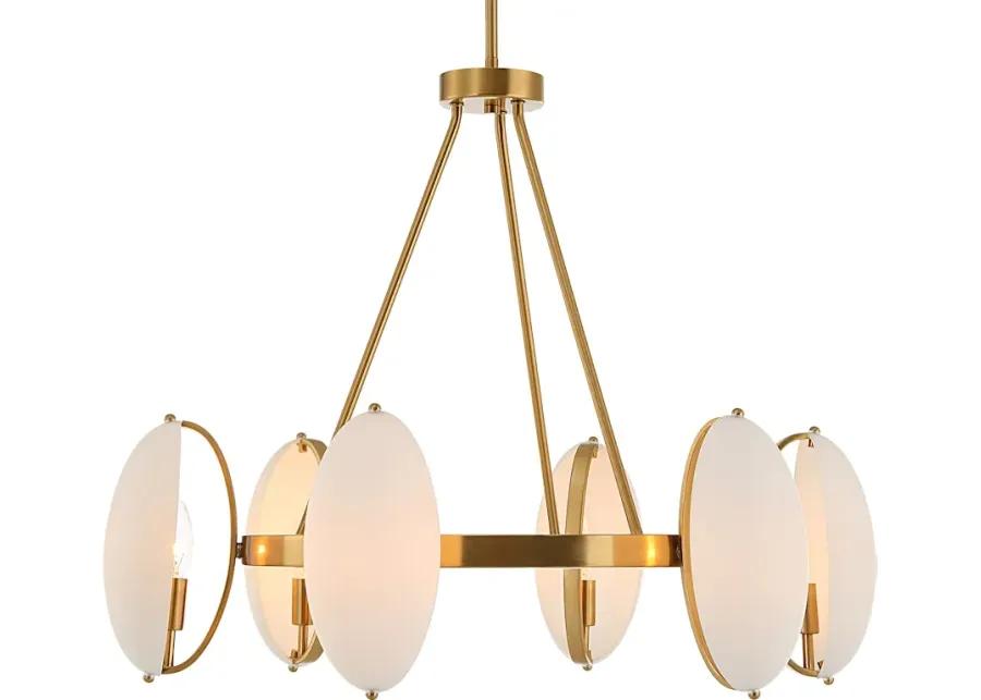 Oviform 6 Light Round Chandelier