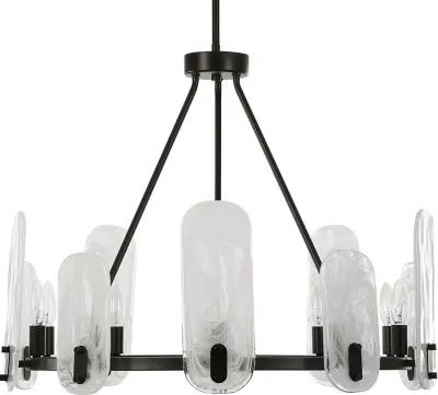 Ellipse 10 Light Dark Bronze Chandelier