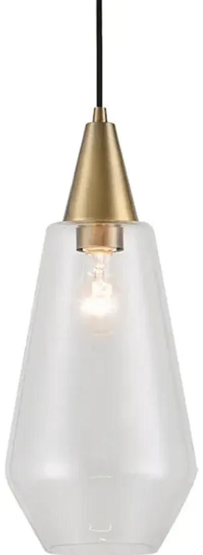 Eichler Antique Brass 1 Light Mini Pendant