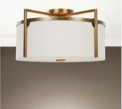 Colfax Brass 3 Light Semi Flush